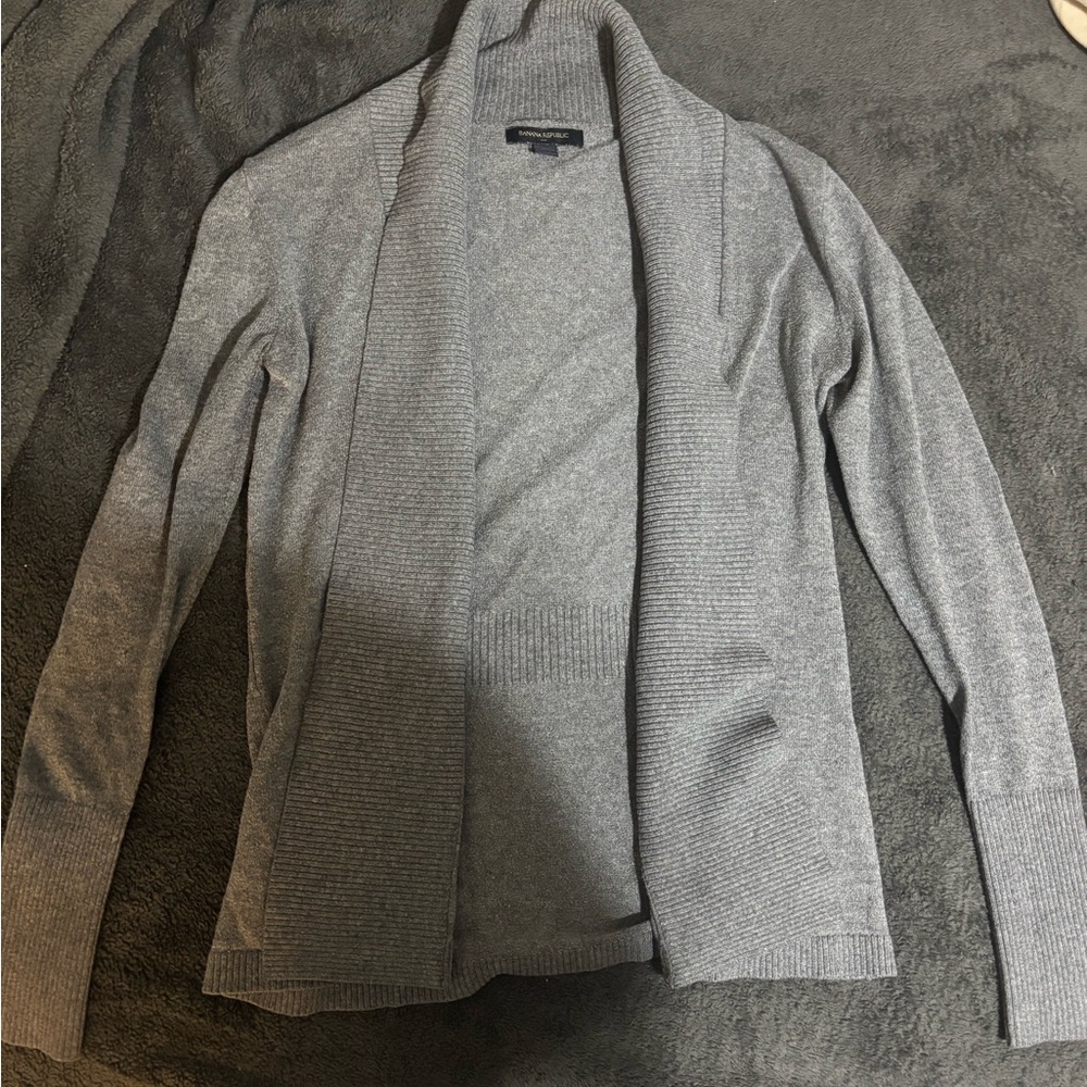Banana Republic Women's Gray Open Front Cardigan
